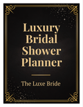 Luxury Bridal Shower Planner | Printable Bridal Shower Planning Template